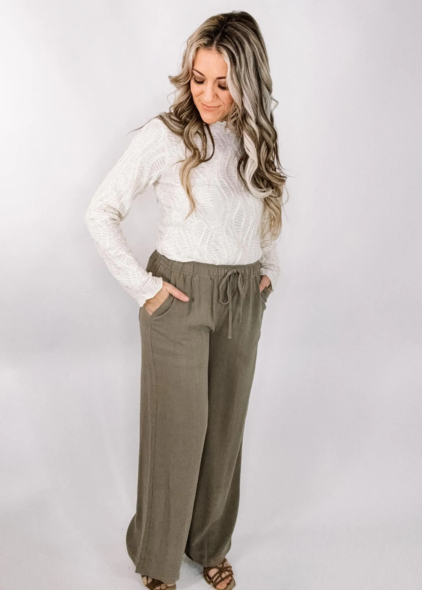 Wide Leg Linen Pants
